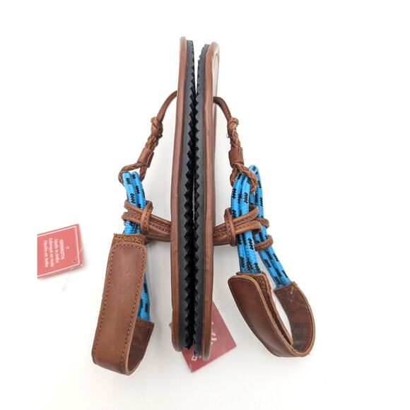 Free People Island Hopping Wrap Sandals Women's Brown Luggage Size US7 EU37.5 - Picture 10 of 13